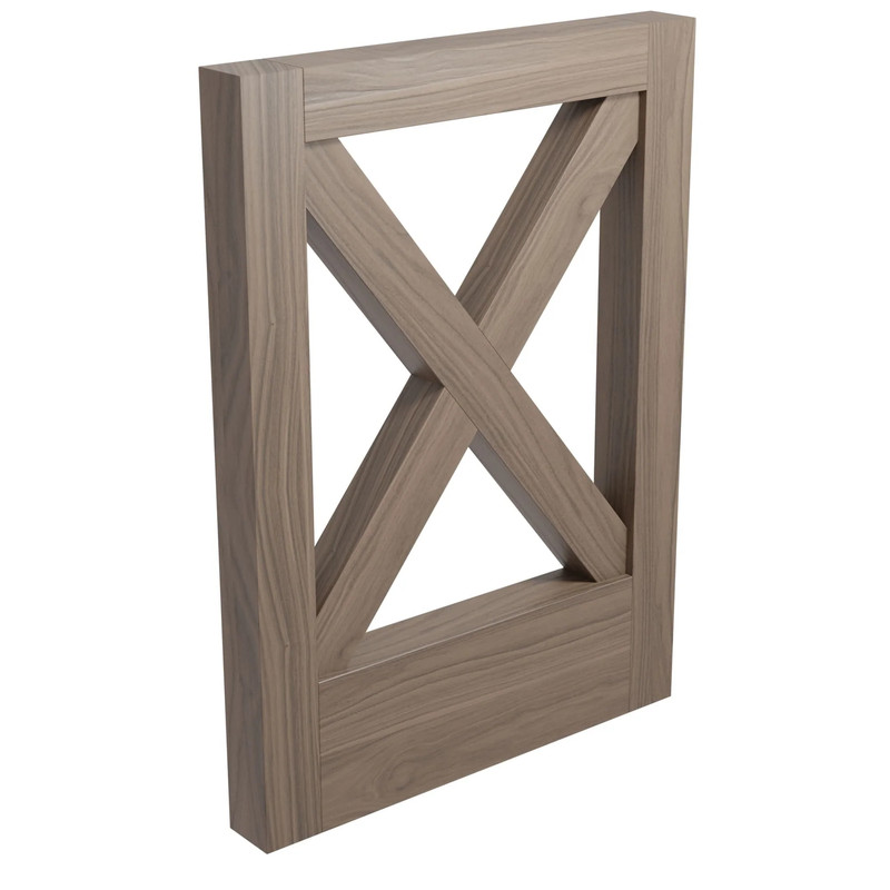 Trimmable Island End Panel - Species:Walnut - Size:3" x 25" x 34-1/2"
